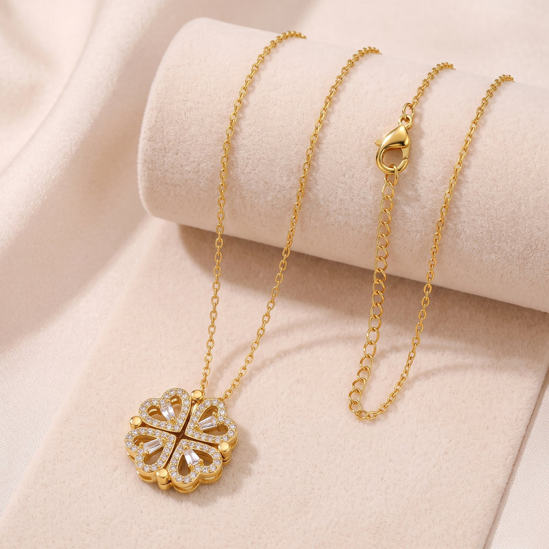 Solara Gold Sunburst Pendant Necklace - 316L Stainless Steel Medallion Necklace