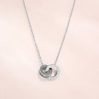 Amara Silver Knot Cuff Necklace– Waterproof & Anti-Tarnish
