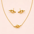 Amara Gold Knot Cuff Necklace– Waterproof & Anti-Tarnish