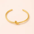 Amara Gold Knot Cuff Bracelet – Waterproof & Anti-Tarnish
