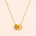 Eterna Interlock Necklace – Double Circle Pendant Necklace