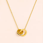 Eterna Interlock Necklace – Double Circle Pendant Necklace