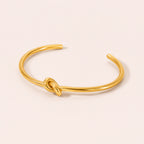 Amara Gold Knot Cuff Bracelet – Waterproof & Anti-Tarnish