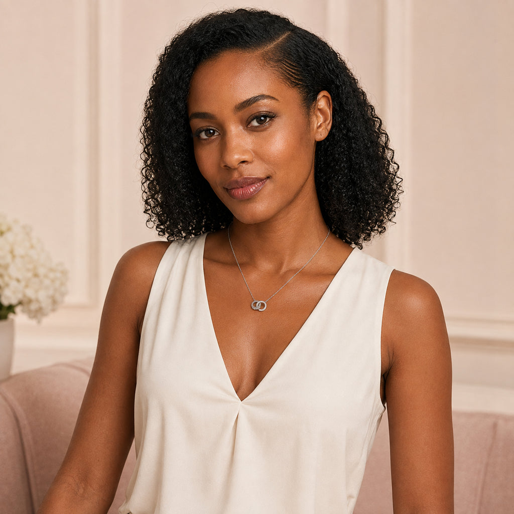 Amara Silver Knot Cuff Necklace– Waterproof & Anti-Tarnish