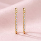 Seraphine Gold Slim Oval Hoop Earrings - 316L Stainless Steel Hoops