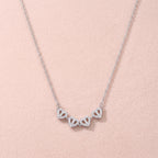Solara Silver Sunburst Pendant Necklace - 316L Stainless Steel Medallion Necklace