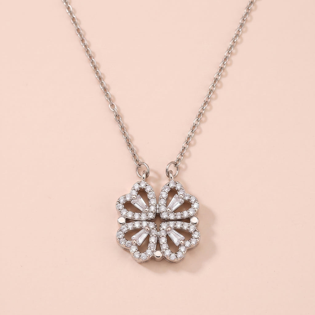 Solara Silver Sunburst Pendant Necklace - 316L Stainless Steel Medallion Necklace
