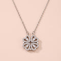 Solara Silver Sunburst Pendant Necklace - 316L Stainless Steel Medallion Necklace