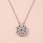 Solara Silver Sunburst Pendant Necklace - 316L Stainless Steel Medallion Necklace