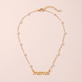 Mama Gold Script Necklace - 316L Stainless Steel Mom Pendant Necklace