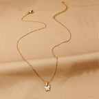 Collar de mariposa Mariposa Gold - Colgante de mariposa de acero inoxidable 316L