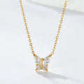 Collar de mariposa Mariposa Gold - Colgante de mariposa de acero inoxidable 316L