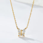 Collar de mariposa Mariposa Gold - Colgante de mariposa de acero inoxidable 316L